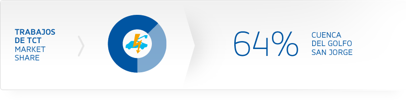 Trabajos de TCT, Market Share - Cuenca del Golfo San Jorge